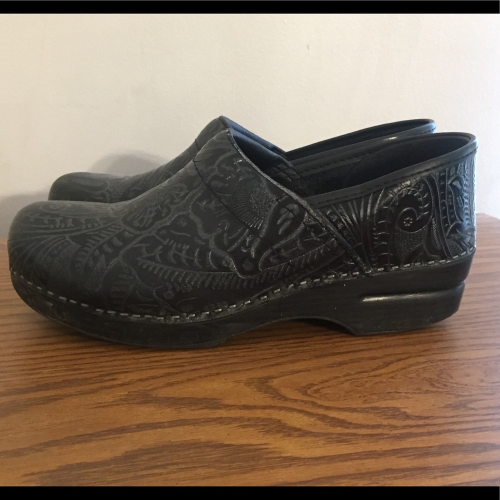 Dansko Black Slip Ons size 40